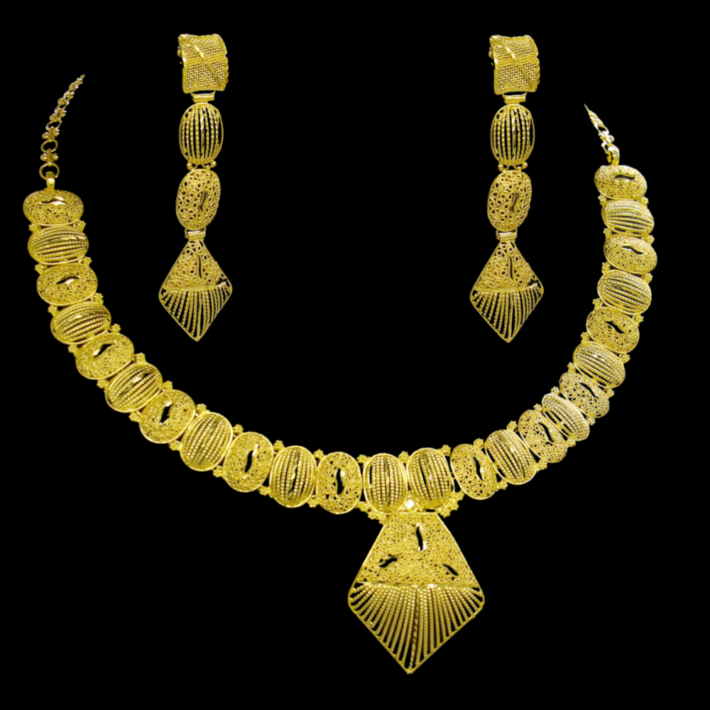 22K Gold Necklace Set